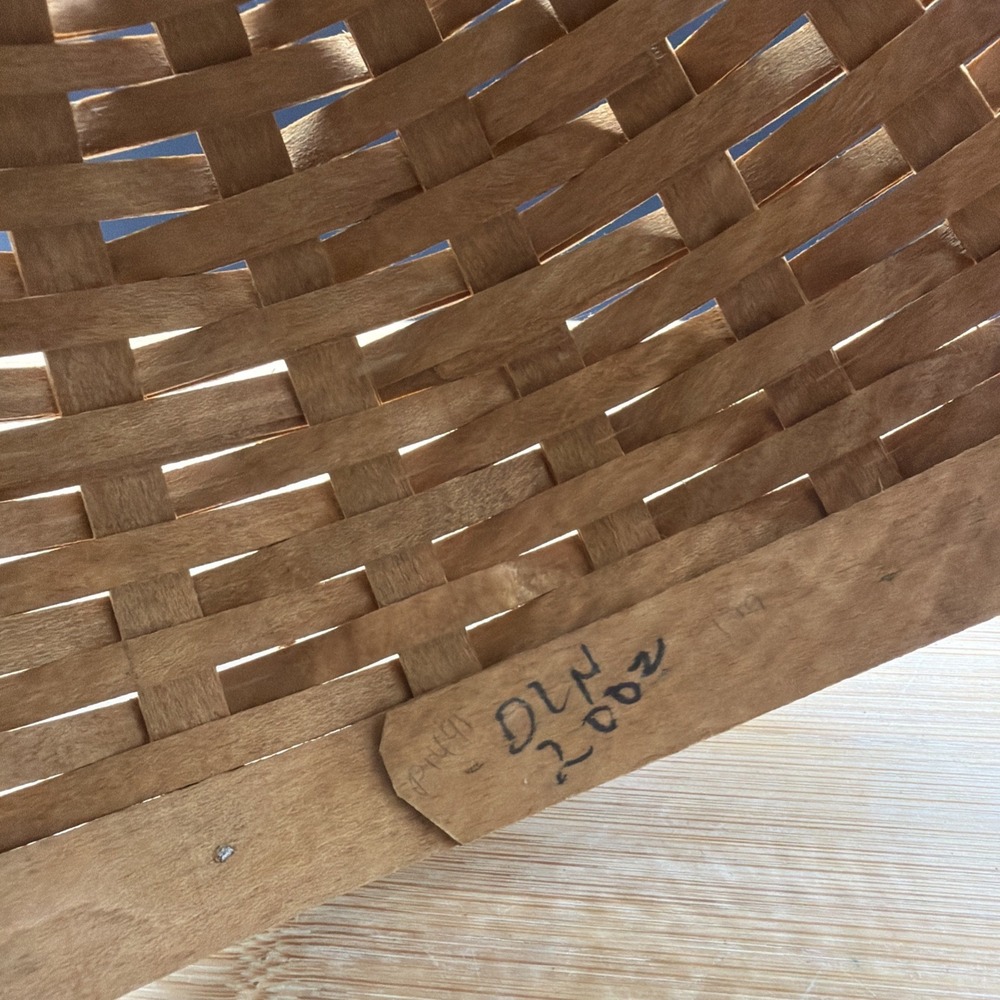Longaberger 2002 Bowl Basket 9"Basket, 8" Hard Bowl - Picture 4 of 11